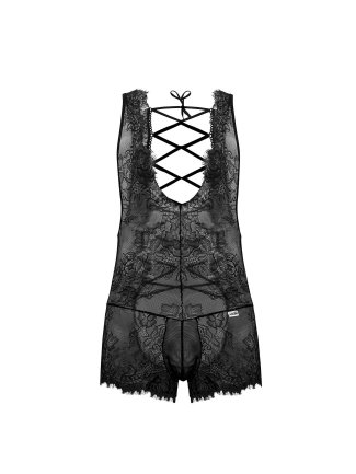 Body Dentelle Dos Nu Psyché Noir 75750