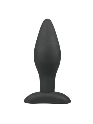 Grand plug anal en silicone noir 26058