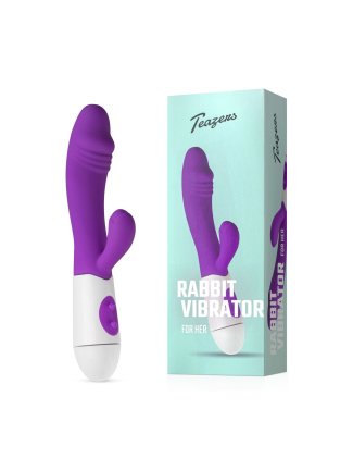 Vibromasseur lapin réaliste - Violet 35839