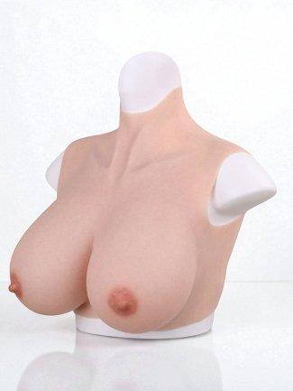 Buste Seins réalistes Coton Col haut Bonnet E