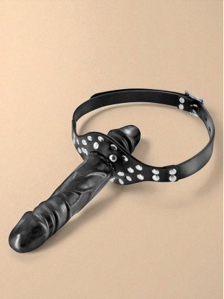 Bâillon double gode noir