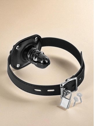 Bâillon avec mini gode entrant