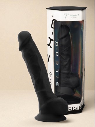 Gode Réaliste L'Original N° 1 - 17,6 cm 7" Noir Double Densité