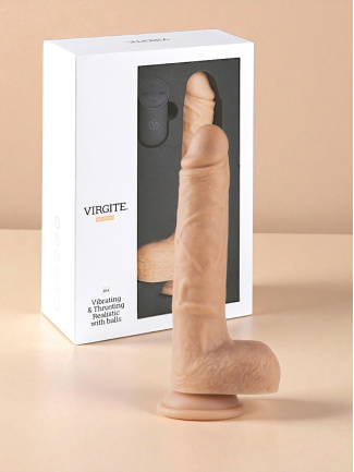 Gode Réaliste Vibrant Va-et-Vient R14 - 23 cm