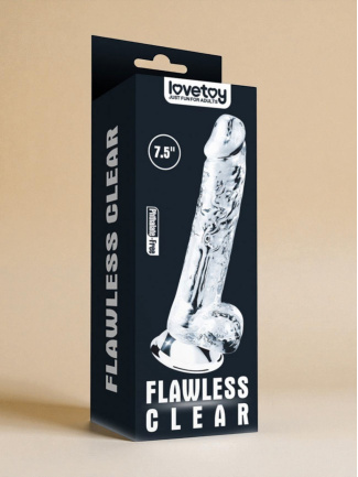 Gode Clear Flawless Dildo 19 cm