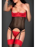 Guêpière Sensuelle en Dentelle Rouge - L, M, Rouge, S, XL