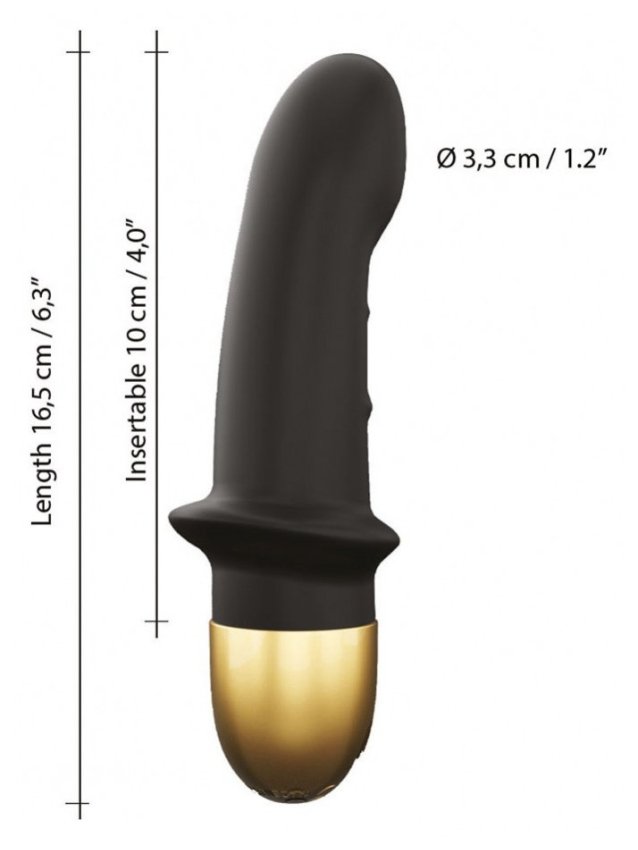 Mini vibromasseur silicone doux avec 10 modes de vibration - vue 9