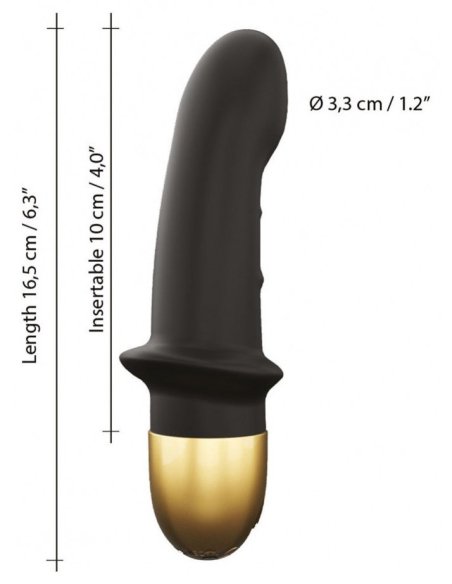 Mini vibromasseur silicone doux avec 10 modes de vibration - vue 9