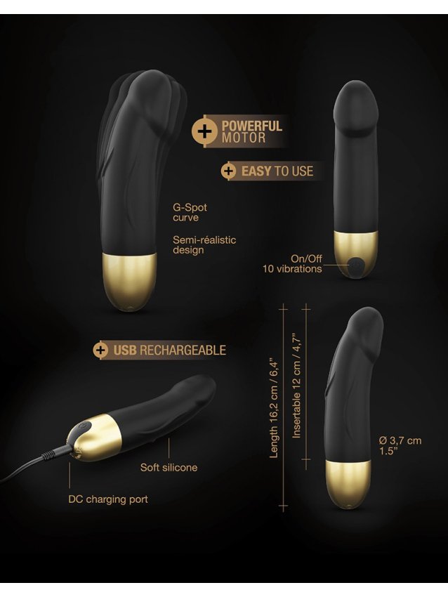 Vibromasseur compact en silicone doux avec 7 modes de vibration - vue 6