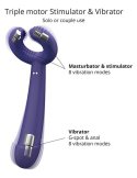 Vibromasseur polyvalent avec anneau texturé et 16 modes de vibration - vue 3