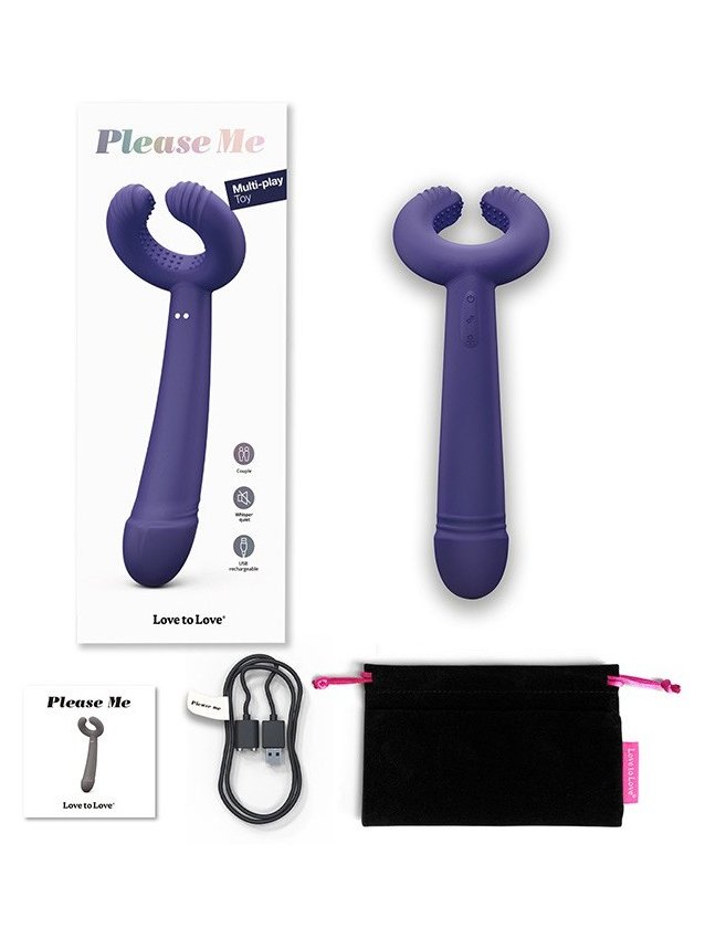 Vibromasseur polyvalent avec anneau texturé et 16 modes de vibration - vue 6