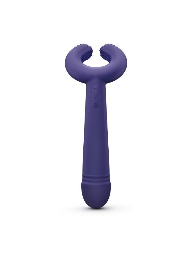 Vibromasseur polyvalent avec anneau texturé et 16 modes de vibration - vue 7