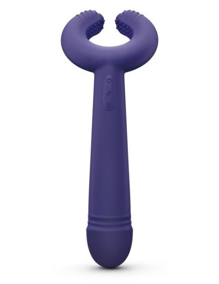 Vibromasseur polyvalent avec anneau texturé et 16 modes de vibration - vue 7