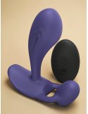 Vibromasseur polyvalent avec télécommande et double stimulation