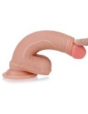 Gode réaliste flexible 18 cm avec ventouse nude - vue 4