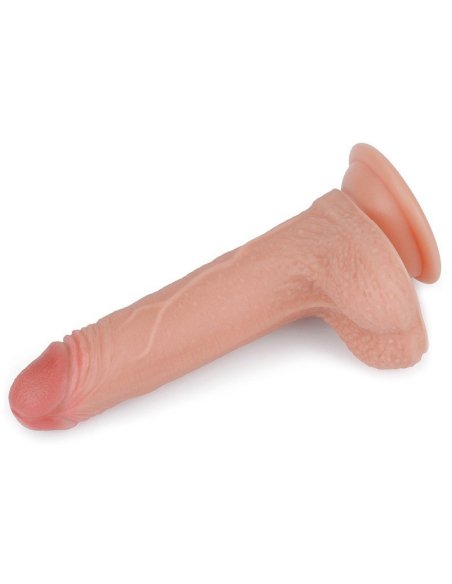 Gode réaliste flexible 18 cm avec ventouse nude - vue 5