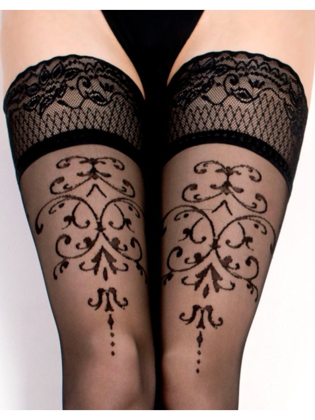 Bas autofixants Fantasy Hold Ups (20 deniers) - L/XL, S/M