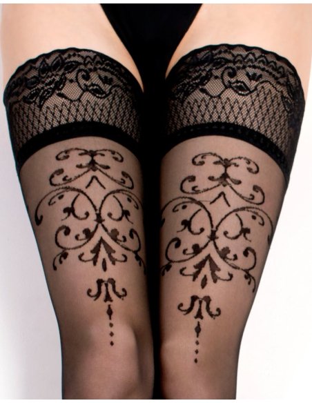 Bas autofixants Fantasy Hold Ups (20 deniers) - L/XL, S/M