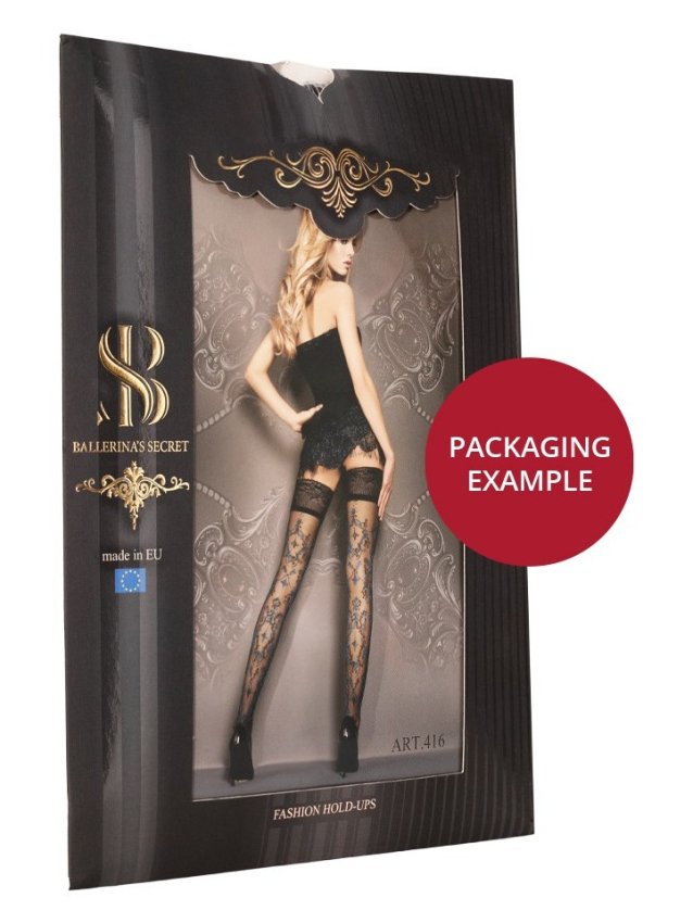 Bas autofixants Fantasy Hold Ups (20 deniers) - L/XL, S/M
