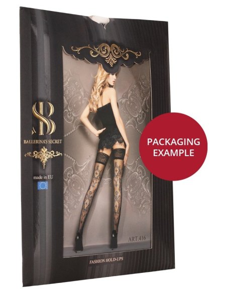 Bas autofixants Fantasy Hold Ups (20 deniers) - L/XL, S/M
