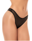 Lot de 2 strings invisibles en résille fine noir et nude - L/XL, Noir/Chair, S/M