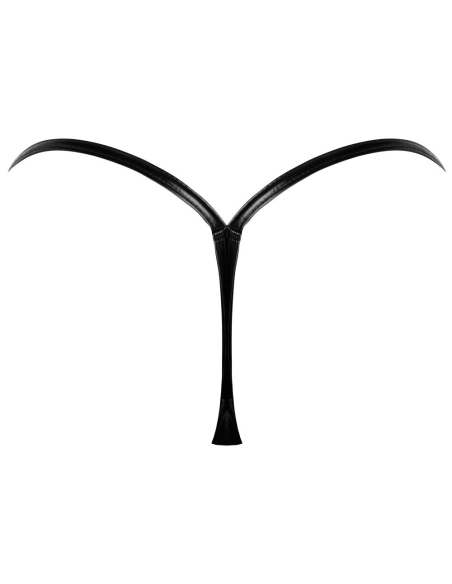 String échancré avec ouverture et attaches argentées