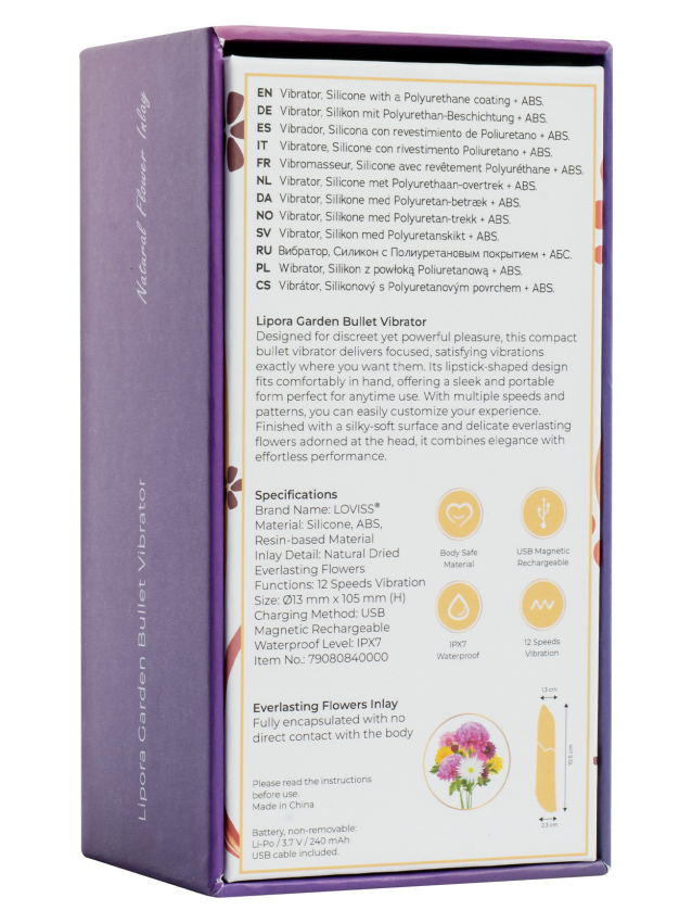 Vibromasseur Bullet compact en...