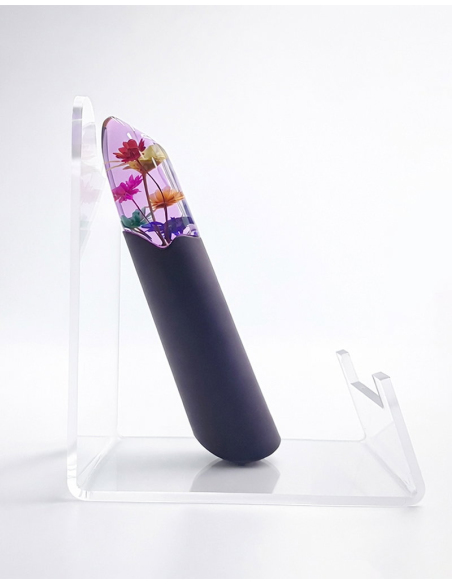 Vibromasseur Bullet compact en silicone doux avec 12 modes de vibration