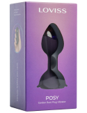 Plug anal vibrant avec télécommande et fleurs éternelles