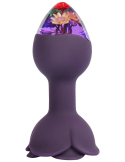 Plug anal vibrant avec télécommande et fleurs éternelles