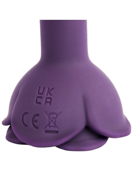 Plug anal vibrant avec télécommande et fleurs éternelles