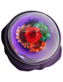 Plug anal vibrant avec télécommande et fleurs éternelles