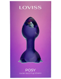 Plug anal vibrant avec télécommande et fleurs éternelles