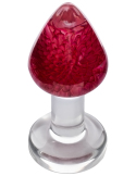 Butt plug en résine avec fleur naturelle séchée