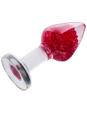 Butt plug en résine avec fleur naturelle séchée