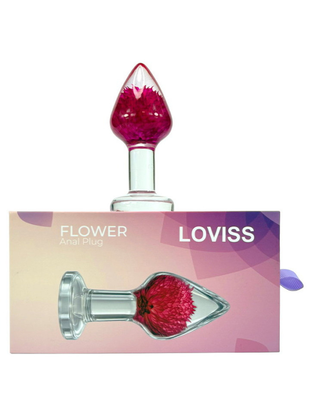 Butt plug en résine avec fleur...