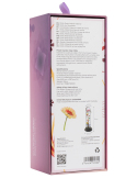 Dildo transparent avec fleur d'hélichryse intégrée en résine époxy