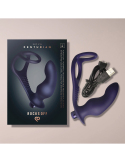 Plug prostatique avec anneaux pénien et testiculaires et vibromasseur rechargeable