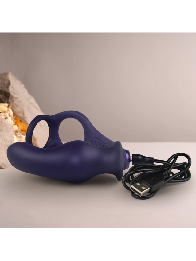 Plug prostatique avec anneaux pénien...