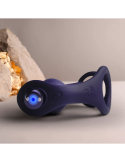 Plug prostatique avec anneaux pénien et testiculaires et vibromasseur rechargeable
