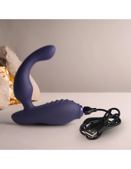 Prostaatstimulator silicone doux avec 16 modes de vibration