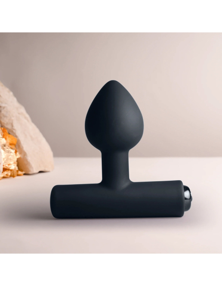 Vibromasseur prostatique compact en silicone doux avec 16 modes de vibration