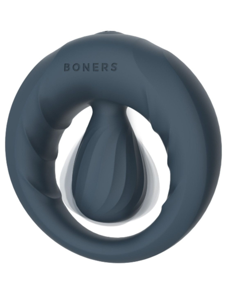 Anneau vibrant en silicone avec boule de stimulation