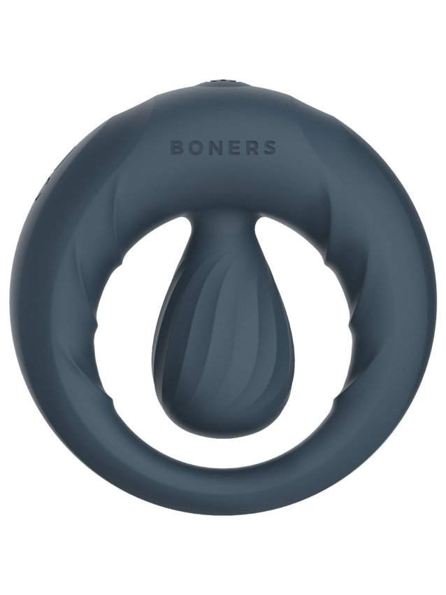 Anneau vibrant en silicone avec boule...