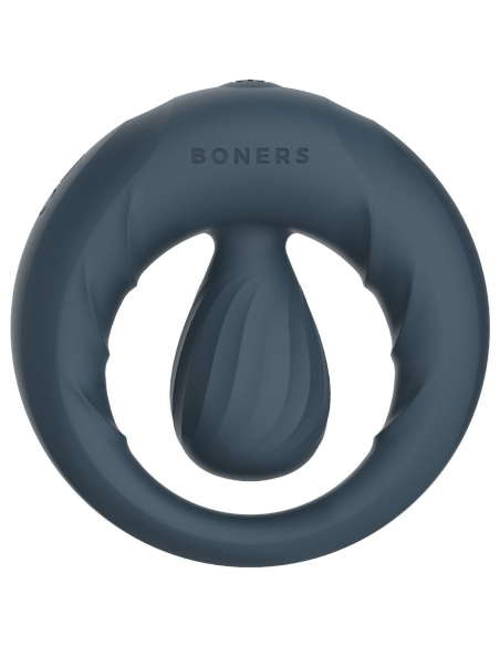 Anneau vibrant en silicone avec boule de stimulation