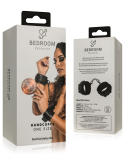 Menottes en simili cuir ajustables noires - vue 8