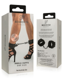 Menottes réglables en simili cuir noir avec chaîne - vue 8