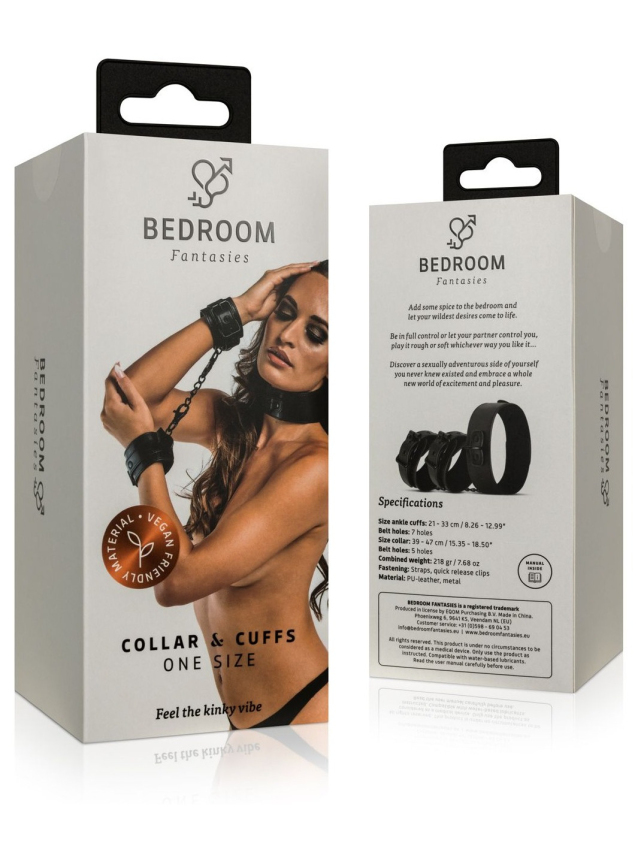 Collier et menottes réglables en...