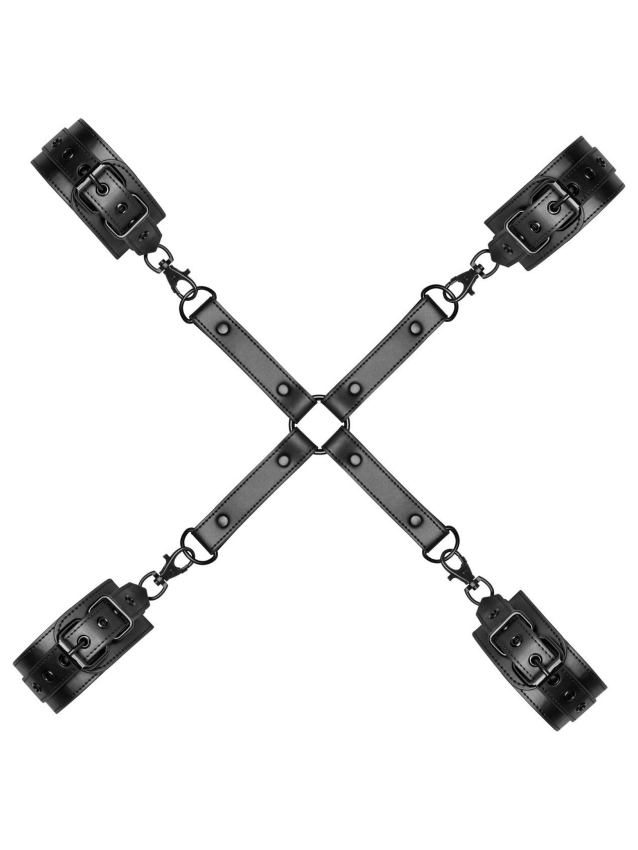 Kit de bondage hogtie avec menottes pour mains et chevilles - vue 2