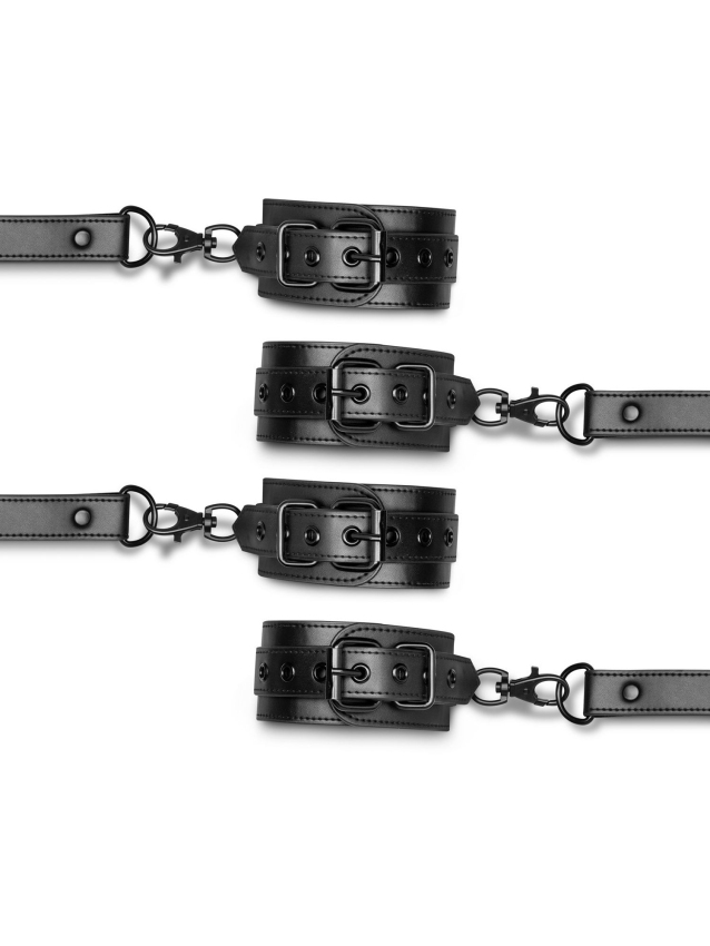 Kit de bondage hogtie avec menottes pour mains et chevilles - vue 5